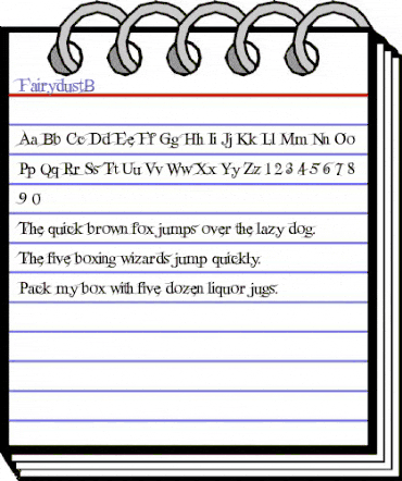 FairydustB Regular animated font preview FairydustB Regular animated font preview