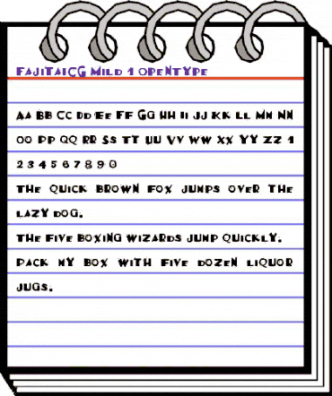 FajitaICG Mild animated font preview FajitaICG Mild animated font preview