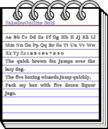 Fakedes Outline Bold animated font preview Fakedes Outline Bold animated font preview