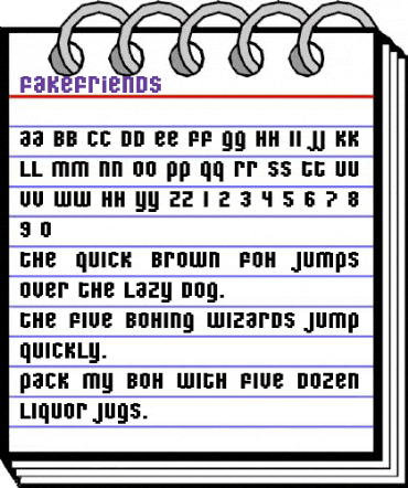 FakeFriends Regular animated font preview FakeFriends Regular animated font preview