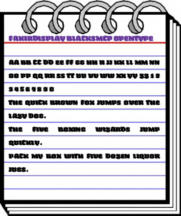 Fakir Display Black SmCp animated font preview Fakir Display Black SmCp animated font preview