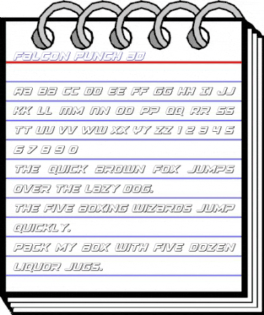 Falcon Punch 3D Regular animated font preview Falcon Punch 3D Regular animated font preview