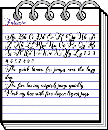 Falencia Regular animated font preview Falencia Regular animated font preview
