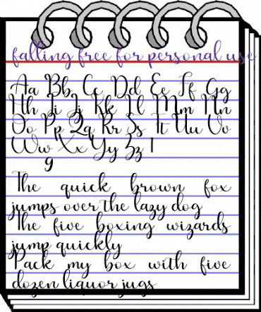 falling free for personal use Regular animated font preview falling free for personal use Regular animated font preview