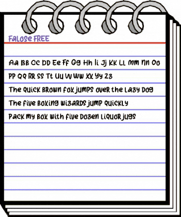 Falose FREE Regular animated font preview Falose FREE Regular animated font preview