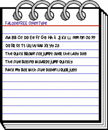 Falose FREE Regular animated font preview Falose FREE Regular animated font preview