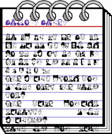 Famous Faces Regular animated font preview