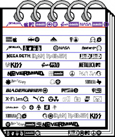 Famous Logos Regular animated font preview