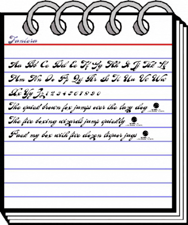 Fantera Regular animated font preview