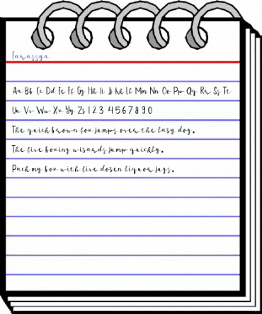 Farassya Regular animated font preview