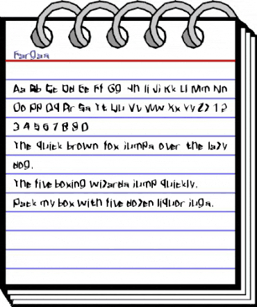Fargas Regular animated font preview