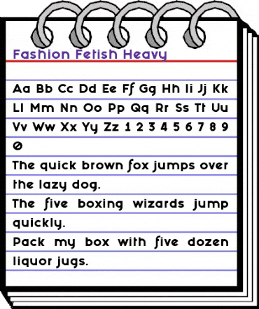 Fashion Fetish Heavy Regular animated font preview