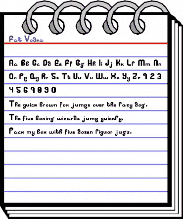 Fat Vodka Regular animated font preview