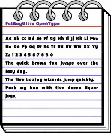 FatBoy Ultra animated font preview