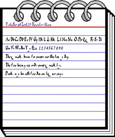 FateScriptText29 Regular animated font preview