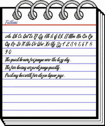 Fathoni Regular animated font preview Fathoni Regular animated font preview