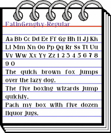 Fatin Gengky Regular animated font preview