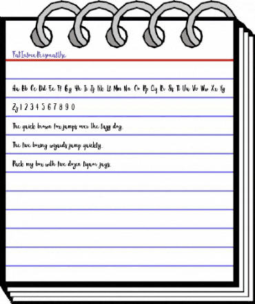 Fat Inlove - Personal Use Regular animated font preview