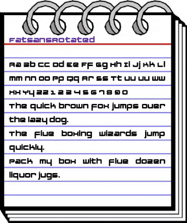 FatsansRotated Regular animated font preview FatsansRotated Regular animated font preview