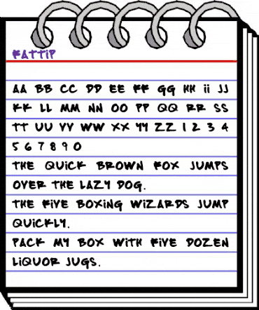 FATTIP Regular animated font preview FATTIP Regular animated font preview