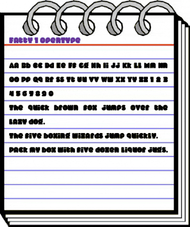Fatty Regular animated font preview Fatty Regular animated font preview