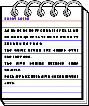 Fatty Solid animated font preview Fatty Solid animated font preview