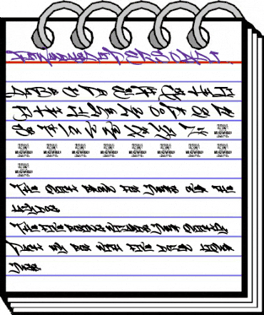 Fat Wandals Alt PERSONAL USE Regular animated font preview