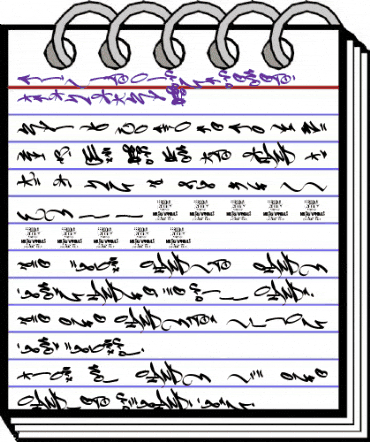 Fat Wandals Element PERSONAL Regular animated font preview