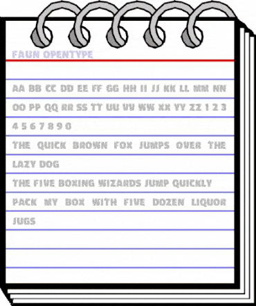 Faun Regular animated font preview