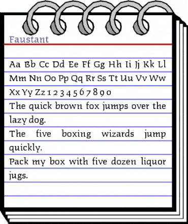 Faustant Regular animated font preview Faustant Regular animated font preview