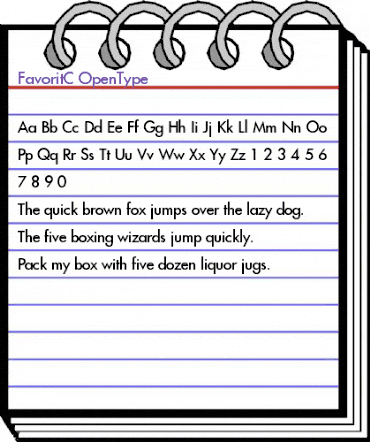 FavoritC Regular animated font preview FavoritC Regular animated font preview