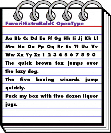 FavoritExtraBoldC Regular animated font preview FavoritExtraBoldC Regular animated font preview