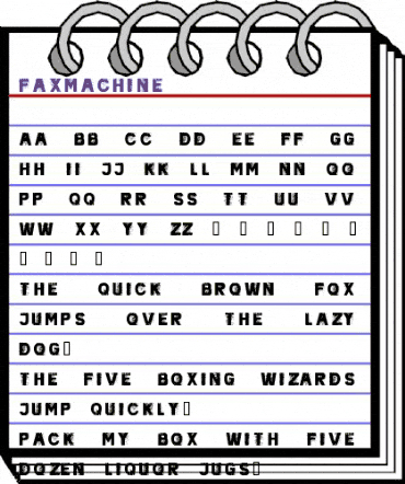 faxmachine Regular animated font preview faxmachine Regular animated font preview