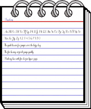 Fayalong Regular animated font preview