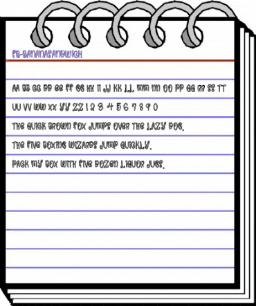 FB-BananaSandwich Regular animated font preview