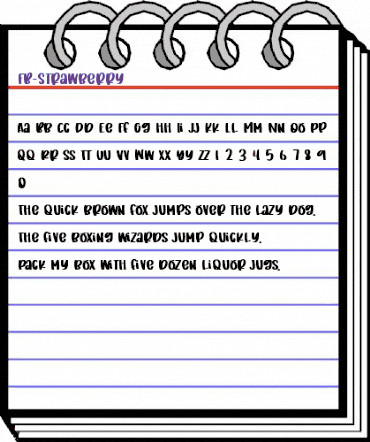 FB-Strawberry Regular animated font preview