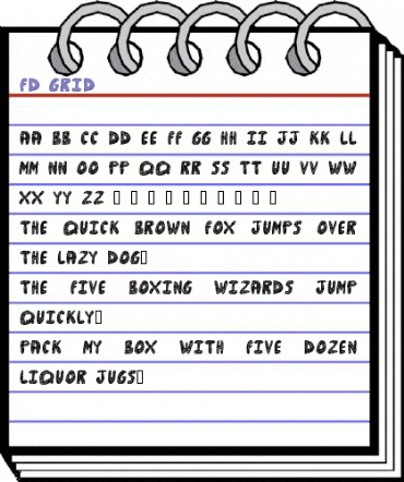 FD Grid Regular animated font preview FD Grid Regular animated font preview