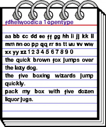 FD Helwoodica Regular animated font preview FD Helwoodica Regular animated font preview