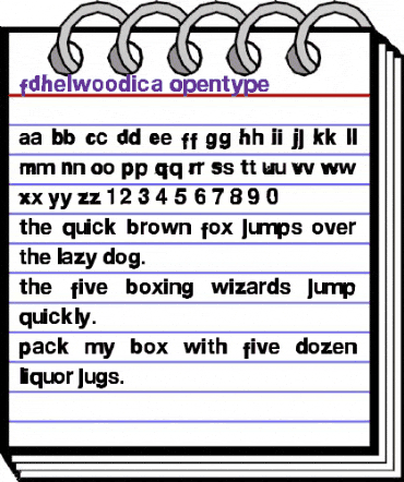 FD Helwoodica Regular animated font preview FD Helwoodica Regular animated font preview