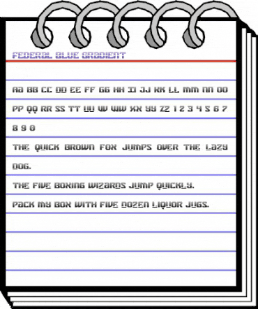 Federal Blue Gradient Regular animated font preview Federal Blue Gradient Regular animated font preview