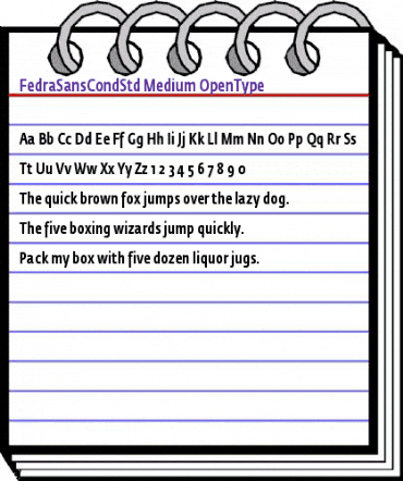 Fedra Sans Condensed Std Medium animated font preview Fedra Sans Condensed Std Medium animated font preview