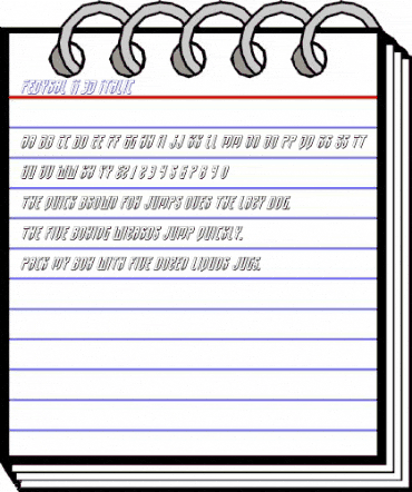 Fedyral II 3D Italic Italic animated font preview