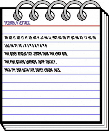 Fedyral II Leftalic Italic animated font preview