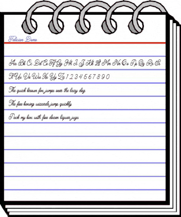 Felician Demo Regular animated font preview