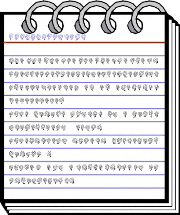 FE Majas Flowers Regular animated font preview