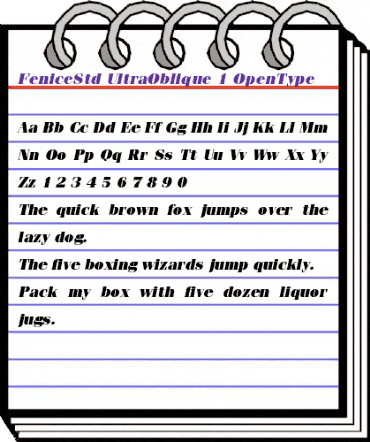 ITC Fenice Std Ultra Oblique animated font preview ITC Fenice Std Ultra Oblique animated font preview