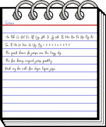 Fentura Regular animated font preview