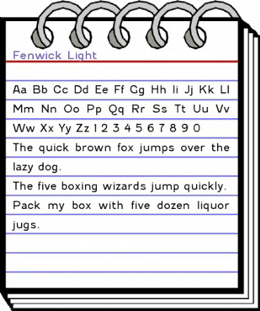 Fenwick Light Regular animated font preview Fenwick Light Regular animated font preview