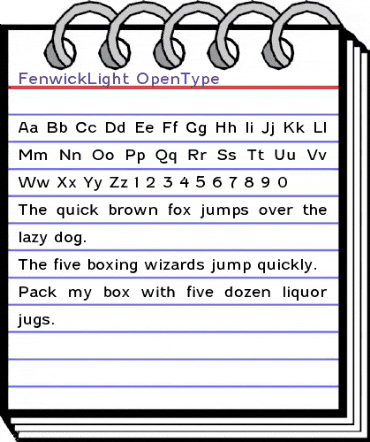 Fenwick Light Regular animated font preview Fenwick Light Regular animated font preview