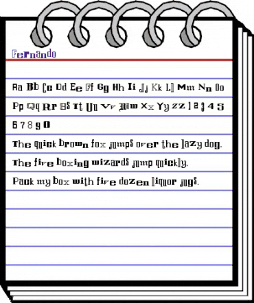 Fernando Regular animated font preview